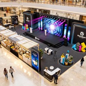 vendor dekorasi booth Mekarbaru