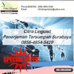 RECOMMENDED! 0856-4854-5429, Sworn Translator Terdekat Surabaya