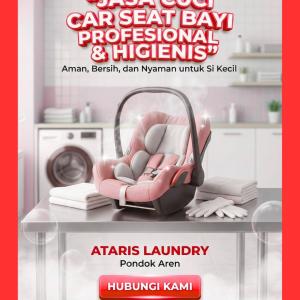 Profesional dan Higienis WA 0852-1188-6588 Laundry Car Seat Bayi pondok aren Tangerang Selatan