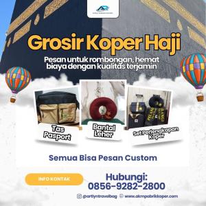 ORIGINAL! TELP. 0856-9282-2800, Produsen Koper Umroh Berkualitas Manado, AKM