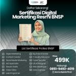 VALID! TELP. 0851-9493-4019, Sertifikasi Digital Marketing Balikpapan
