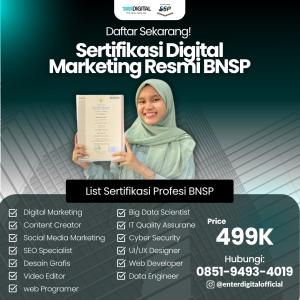 VALID! TELP. 0851-9493-4019, Sertifikasi Digital Marketing Balikpapan