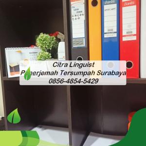 TERBAIK! 0856-4854-5429, Jasa Penerjemah Tersumpah Surabaya