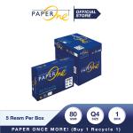 PaperOne Kertas Quarto 80gr All Purpose 1 Box (2500 lembar) Kertas HVS