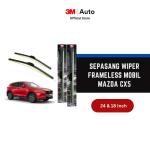 3M Wiper Frameless Mobil Mazda CX5 - 24 dan 18 inch