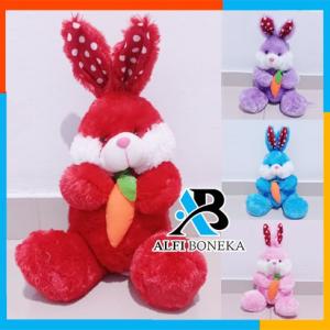 Pembuatan Boneka kelinci / Boneka Rabbit Lucu / Boneka maianan anak perempuan - Merah