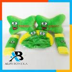 Pembuatan Bantal Leher Mobil Aksesoris Set 5in1 Headrest Dan Neck Pillow Nyaman - Keropi