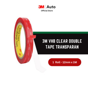 3M VHB Clear Double Tape Transparan Perekat Dua Sisi 12 MM X 1M