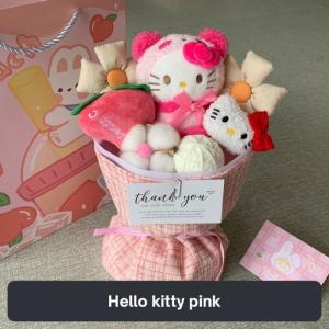 Pembuatan Boneka wisuda buket bunga boneka sanrio import hadiah
