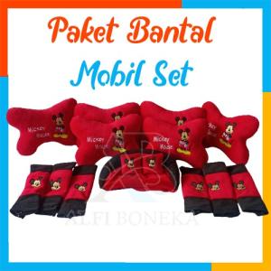 Pembuatan Karakter Bantal Mobil 13 in 1 Murah SNI - Bantal Mo - Micky