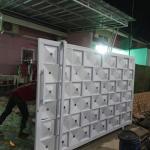 gerbang / pagar rumah besi 3D galvanis anti karat