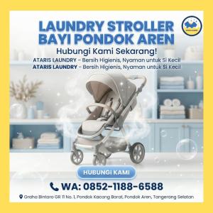 Profesional dan Higienis WA 0852-1188-6588 Jasa Cuci Stroller Bayi Bebas Tungau Pondok Aren