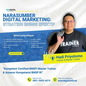 HANDAL! HUB : 0851-9493-4019,  Trainer Digital Marketing, Coach Hadi Priyotomo Sukabumi
