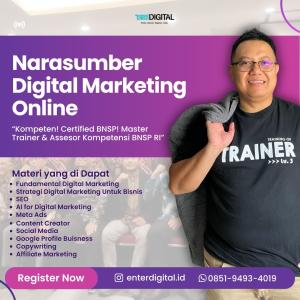 PROFESIONAL! HUB : 0851-9493-4019,  Narasumber Digital Marketing, Coach Hadi Priyotomo Cirebon