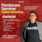 TERBAIK! HUB : 0851-9493-4019,  Pembicara Digital Marketing, Coach Hadi Priyotomo Depok