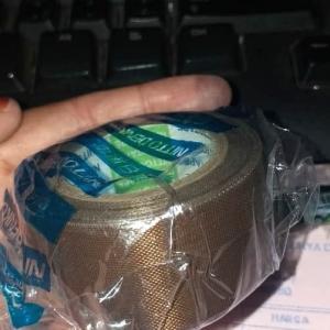 ISOLASI NITTO DENKO COKLAT TAHAN PANAS TEFLON TAPE 2" INCH IN 50 MM