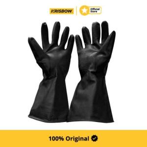 Krisbow Glove Sarung Tangan Pengaman Latex Industrial-Hitam
