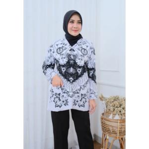 Konveksi BAJU BATIK PGRI WANITA FULL FURING TERBARU 2022 SERAGAM PGRI GURU - KAIN
