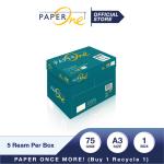 PaperOne Kertas A3 75gr Copier 1 Box (2500 lembar) Kertas HVS