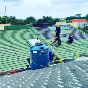 Pelapis anti bocor atap genteng beton waterproofing membran bakar