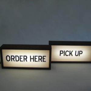 Neon Box Slim Akrilik Signage Custom - 10X25