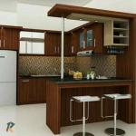kitchen set mini bar minimalis meja