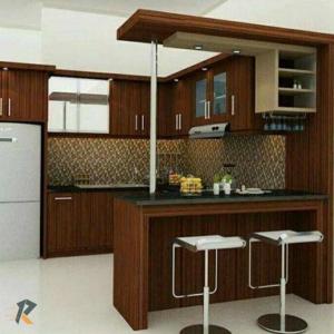 kitchen set mini bar minimalis meja