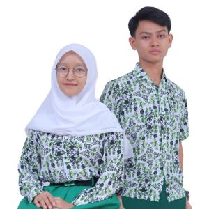 Konveksi Baju Seragam Sekolah Batik MI Prov Jawa Barat - XXXL, Tangan Panjang