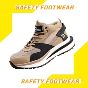Sepatu Safety Boot Anti Paku Ujung Besi Sporty Safety Shoes Original - 44