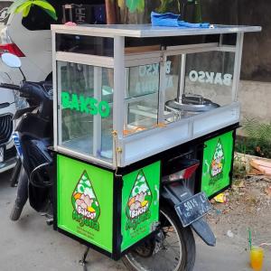 gerobak bakso arjuna aluminium motor