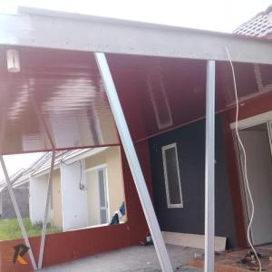 kanopi + plafon pvc atap spandek pasirann