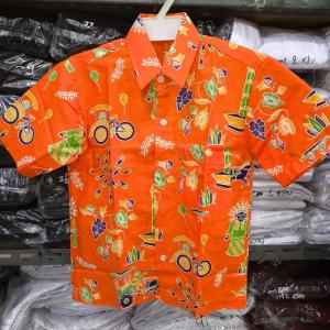 Konveksi seragam sekolah baju batik ondel-ondel lengan pendek - Orange, 7