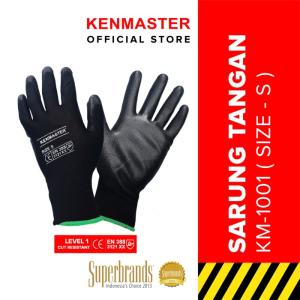 Kenmaster Sarung Tangan Pelindung Hitam / Sarung Tangan Safety - S