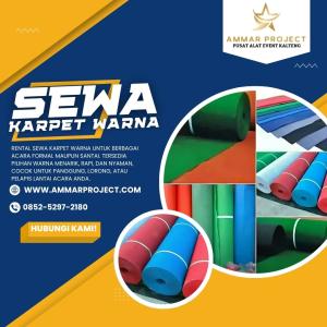 WA 0852–5297–2180 Rental Sewa Karpet Warna di Palangkaraya