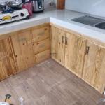 kitchen set bawah# permiter dari kayu jati belanda