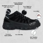REISEN GEAR - MAMBA|Sepatu safety boots ujung besi dengan telapak besi - 42