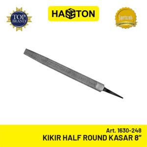 Hasston Kikir Besi Half Round - Bastard (Kasar) Blister 8" (1630-248)