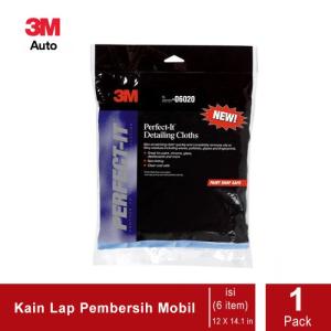3M Lap Microfiber Detailing Cloth - Ferfect-It 06020 [Isi 6 Lap/Bag]