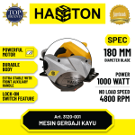 Hasston Mesin Gergaji Bundar Listrik 180mm / Circular Saw (3120-001)