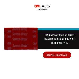 3M™ Scotch-Brite™ Amplas Maroon General Purpose Hand Pad 7447 5 Bundle