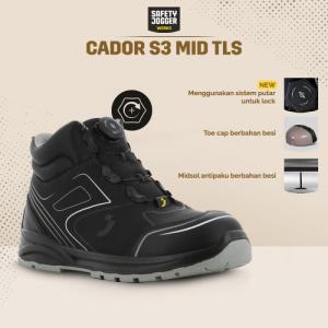 Sepatu Safety Jogger Cador S3 Mid TLS Model Sporty, Anti Paku, - 39