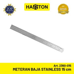 Hasston Meteran Baja Stainless 15cmx0.8mm / Penggaris Baja (2360-015)