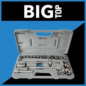 BIG TOP Kunci Sok Set 25pcs Segi 6 / Kunci Shock Dr. 1/2'' (1740-025)
