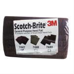 Scotch Brite 3M 7447 Amplas Merah Maroon General Purpose Hand Pad - 6 in x 9 in