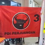 bendera partai pdip 150x225cm