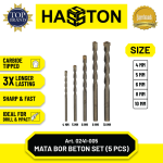 Hasston Mata Bor Beton 5 Pcs / Carbide Tipped Masonry Drill (0241-005)