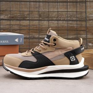sepatu Safety shoes Sporty casual pria dan wanita ringan ujung besi - Cokelat, 38