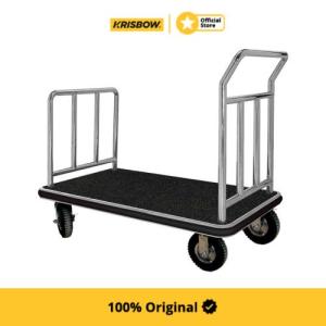 Krisbow 105x61x90 Cm Troli Koper - Silver