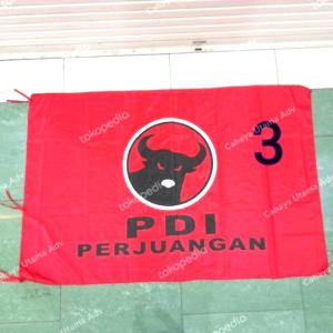 bendera partai pdip 60 x 90