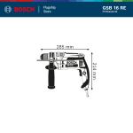 BOSCH Mesin Bor Impact GSB 16 RE / Impact Drill - 06012281K1